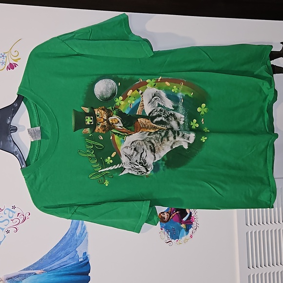 Source Unknown Other - Cat st Patrick's day short sleeve shirt